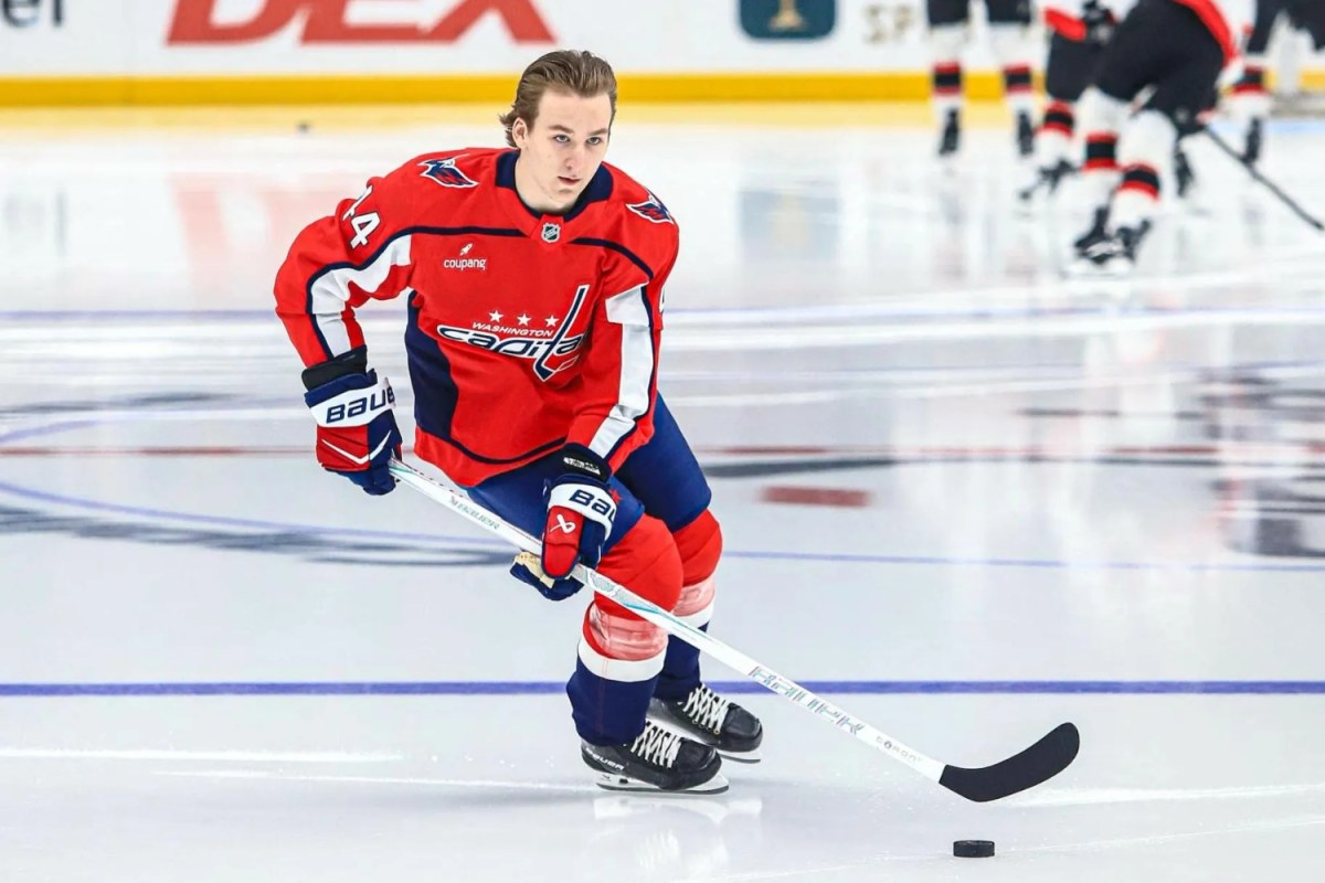 Cole Hutson talks about his NHL debut and the bad pregame advice he received from Ryan Leonard