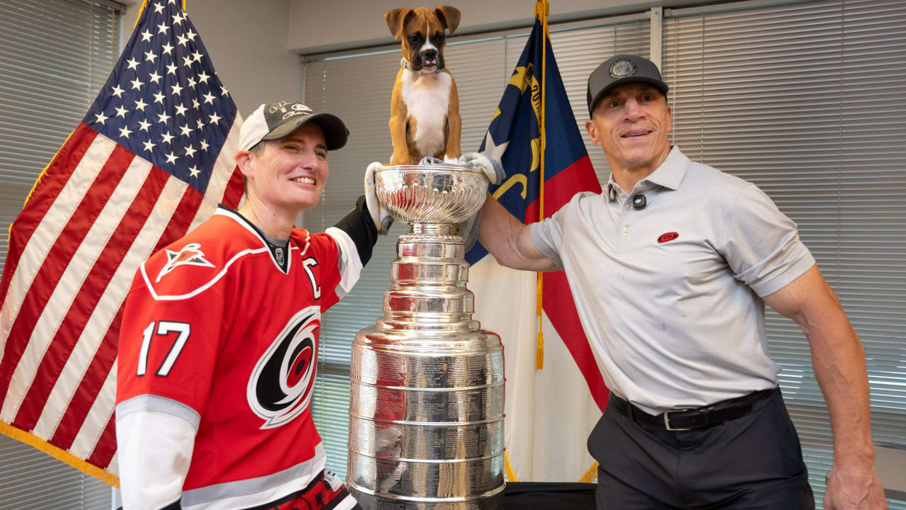 Brind’Amour spends day with Stanley Cup in Raleigh community