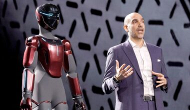 Gene.01 humanoid robot uses smart skin to avoid worker collisions