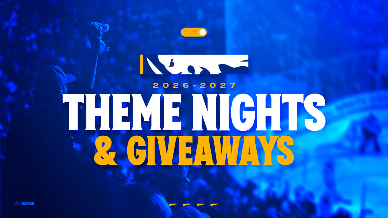 Sabres announce 2026-27 theme nights and giveaways