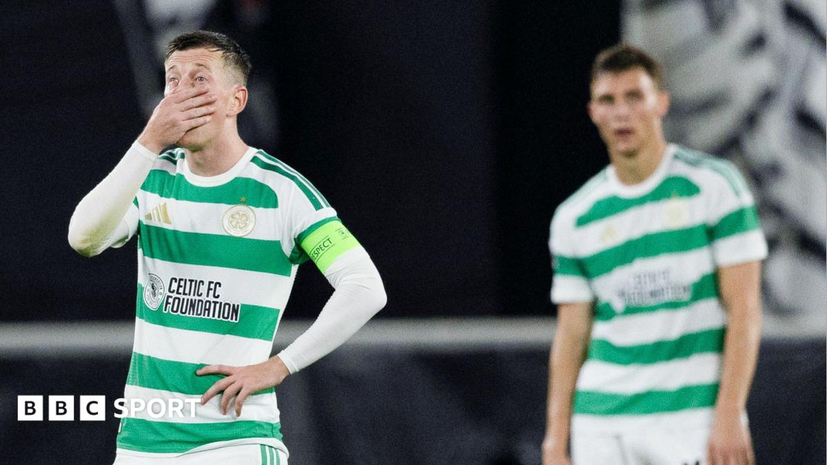Celtic captain Callum McGregor looks dejected