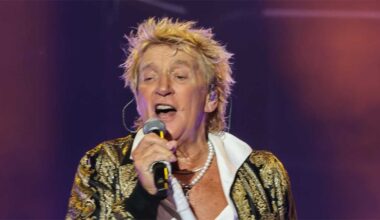 Rod Stewart onstage