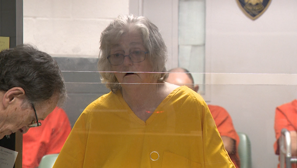 71-year-old woman charged with shooting 2 men outside Louisville gas stations