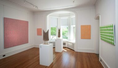 Living Rooms installation view at the John Michael Kohler Arts Center, work by Michelle Grabner, 2016. Photo courtesy of John Michael Kohler Arts Center