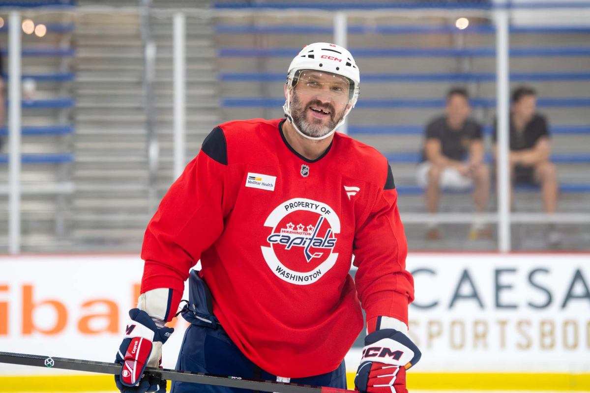 Alex Ovechkin tells story of why he once taped a toilet plunger to his stick at Capitals practice