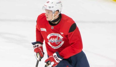 Eriks Mateiko gives up NHL number with Capitals to Vincent Descharnais