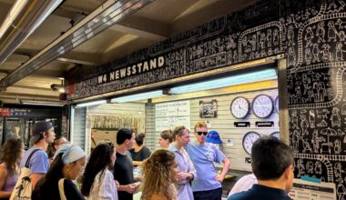 'Just a pure weird moment': Art project takes over Manhattan subway kiosk
