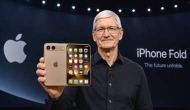 Concept rendering of a potential foldable iPhone Ultra device.