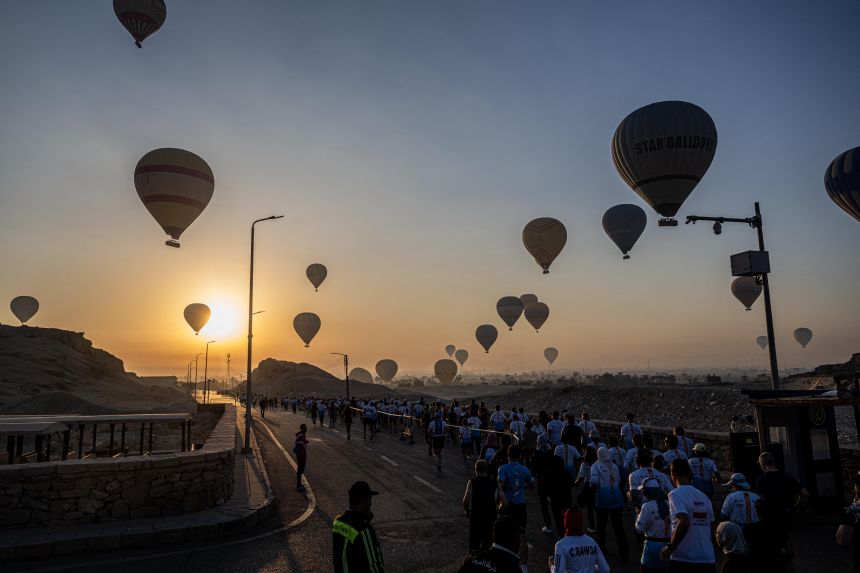 Known for its clear skies, Luxor is a popular spot for hot air balloons.