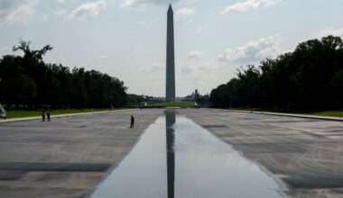 Trump’s Reflecting Pool debacle takes a predictably scandalous turn
