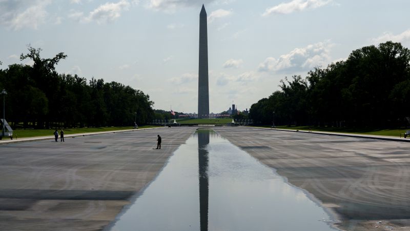Trump’s Reflecting Pool debacle takes a predictably scandalous turn