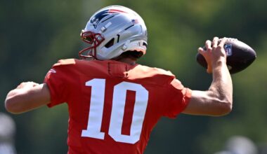 Patriots training camp recap: Drake Maye shreds Eagles defense in first joint practice