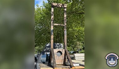 Man arrested near US Capitol after driving from California with a guillotine in his truckbed