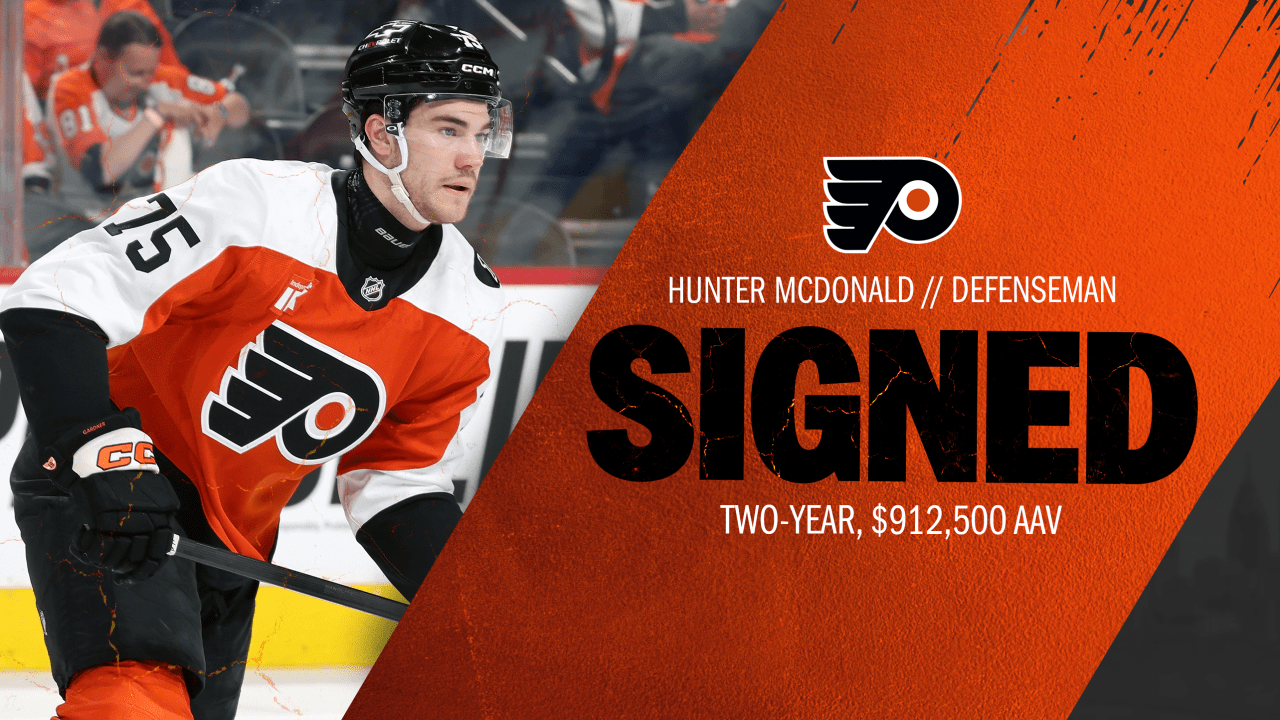Flyers Agree to Terms With Hunter McDonald on a Two-Year Contract