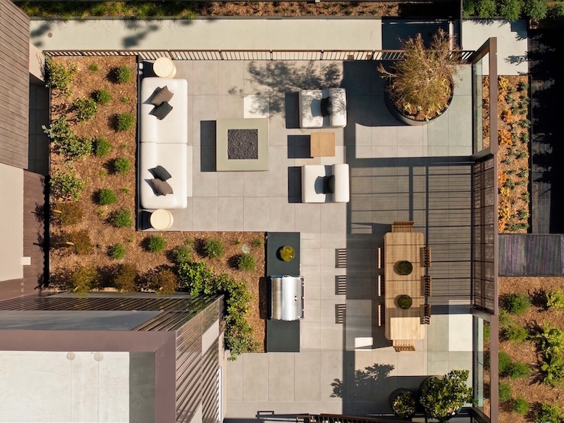 bronze corrugated metal wraps spf:architects' multifamily housing in west hollywood - 6