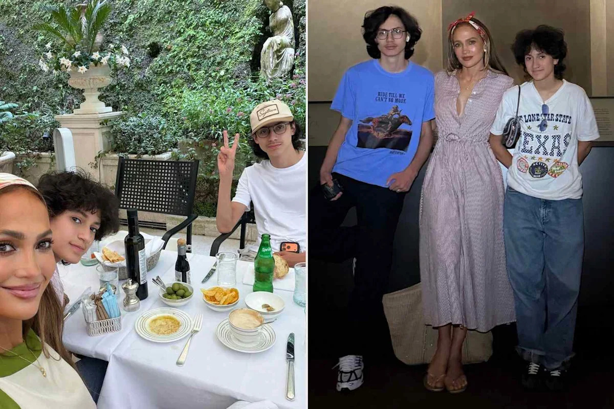 Jennifer Lopez Shares Photos from Italy Road Trip with Twins Max and Emme Before They Head Off to College