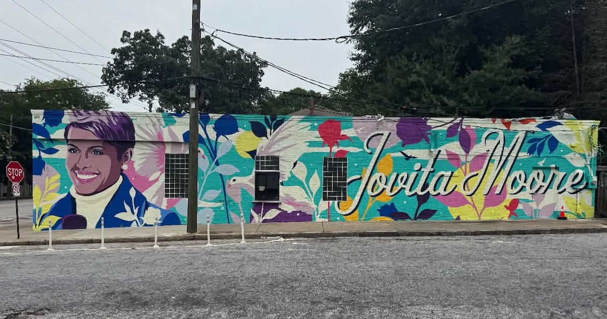 Jovita Moore mural returns after coffee shop paints over it – 95.5 WSB