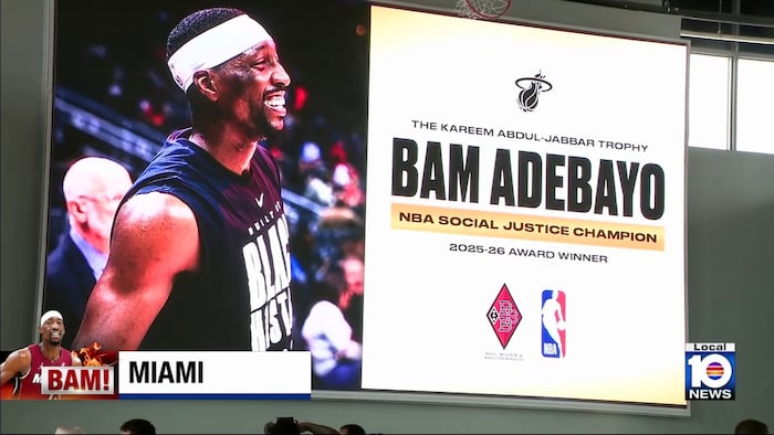 Bam Adebayo receives NBA social justice honor during annual youth camp