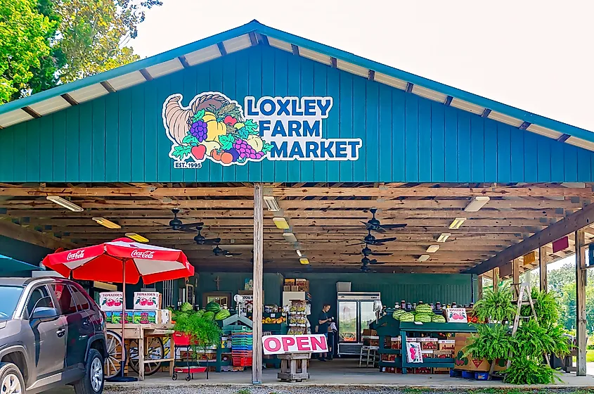 The Loxley Farm Market in Loxley, Alabama.