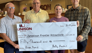 Unison Bank Donates $50,000 to Bison Bend Mini Golf Project