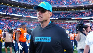 Jim Harbaugh is unhappy with his punter's embarrassingly weak tackle attempt on a touchdown return