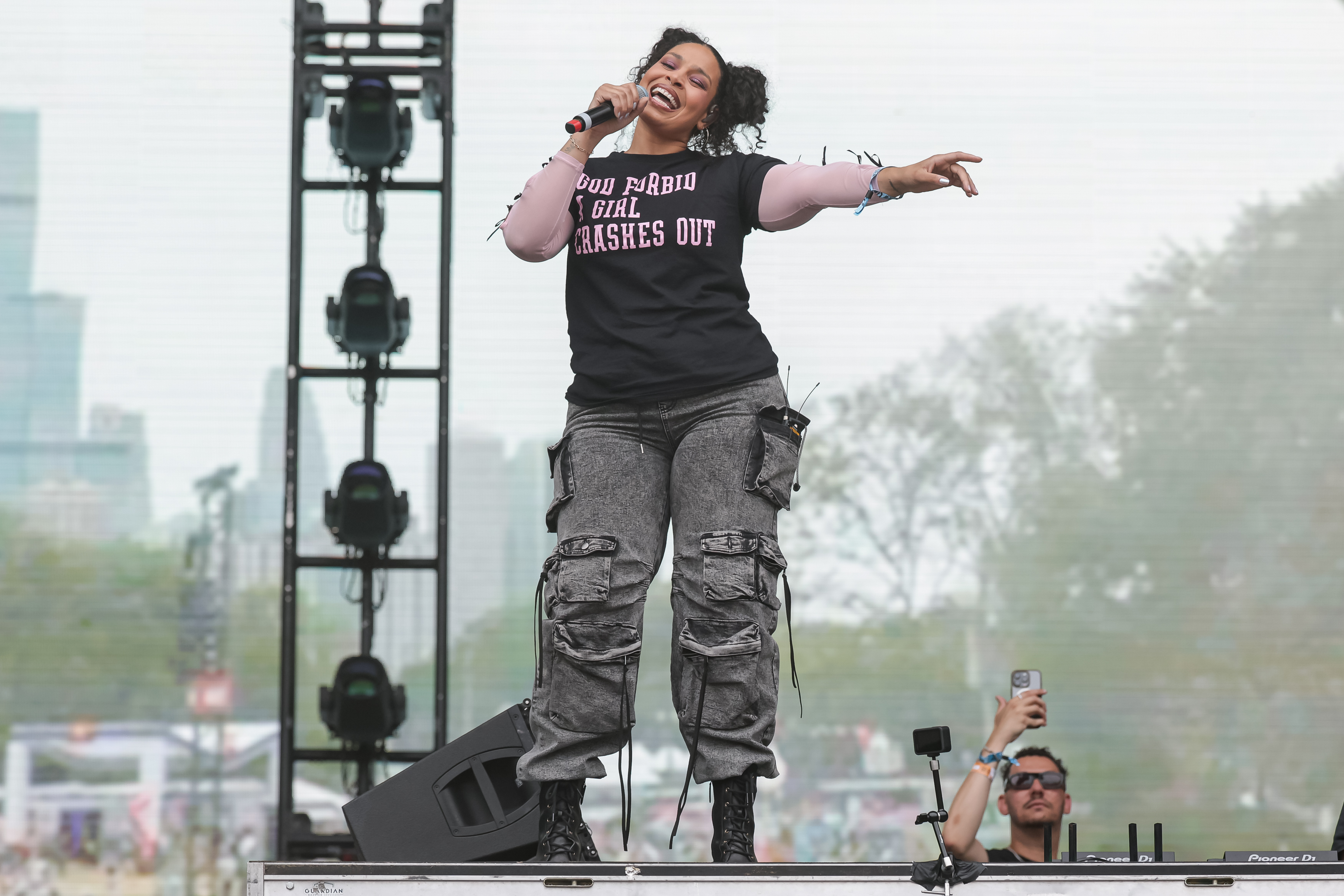 Jordin Sparks performs during Lollapalooza