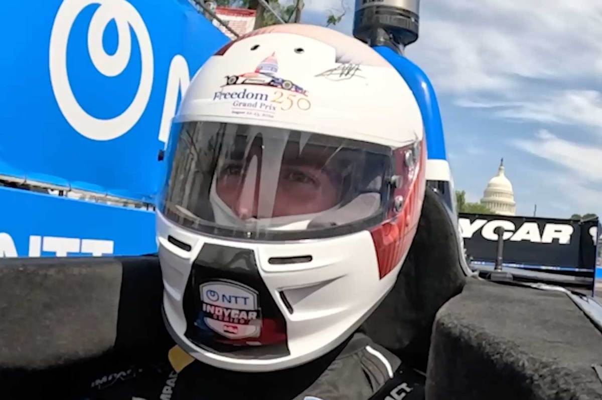 ‘This is insane’: Logan Thompson and Matt Roy take high-speed lap in Indy cars down Pennsylvania Avenue ahead of Freedom 250 Grand Prix