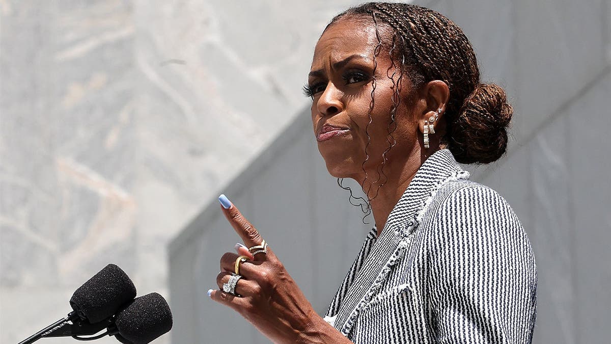 Michelle Obama speaks at Barack Obama Presidential Center dedication.