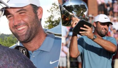 Scottie Scheffler steals moment after Tour Championship victory