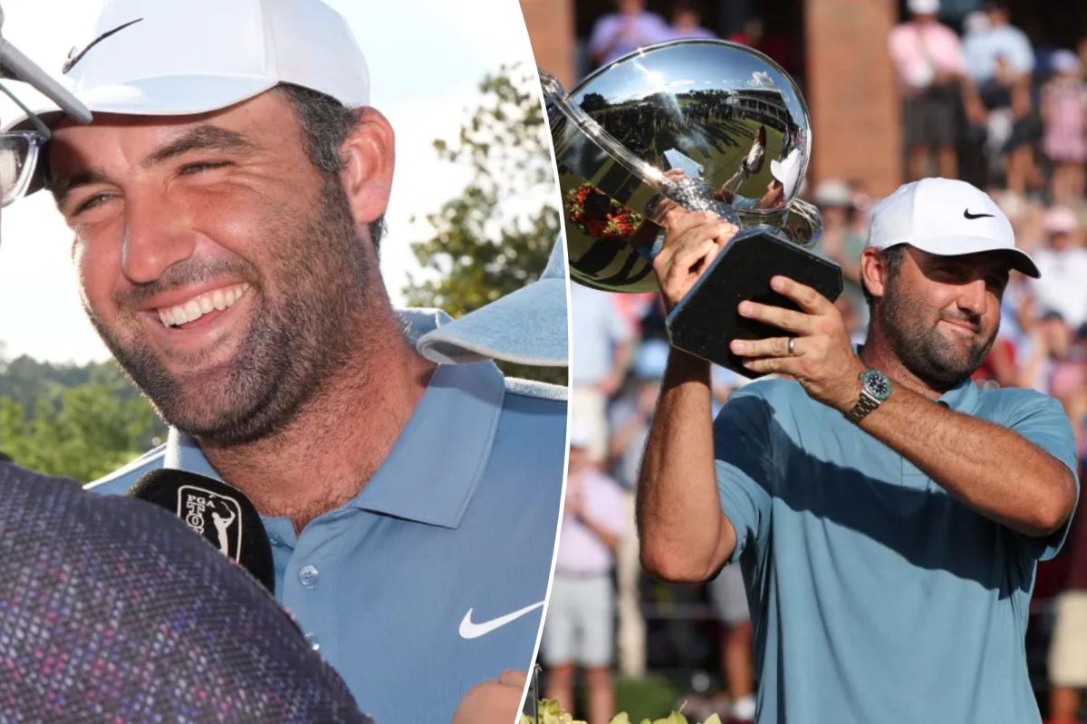Scottie Scheffler steals moment after Tour Championship victory