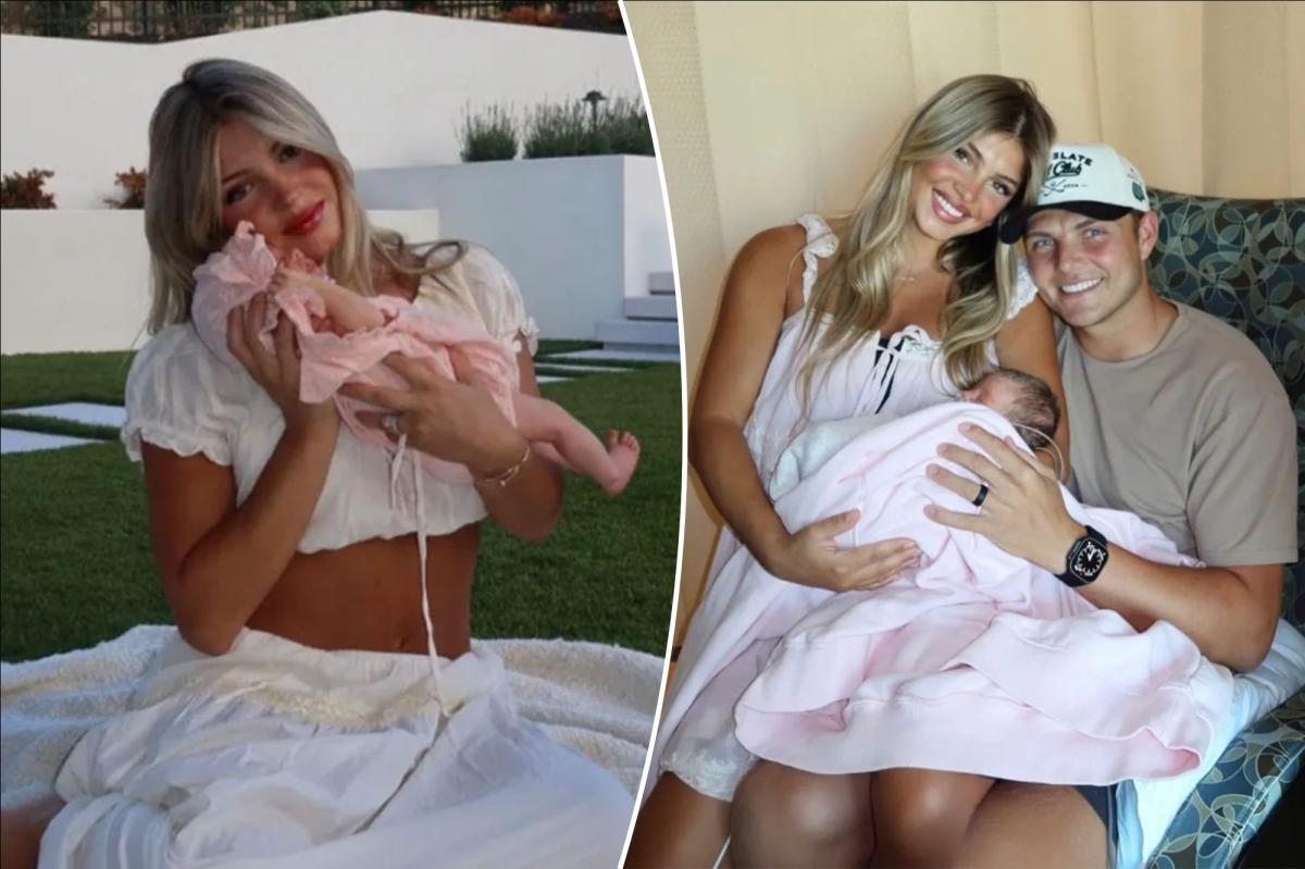 Zach Wilson, wife celebrate daughter's first month after she arrived 7 weeks early