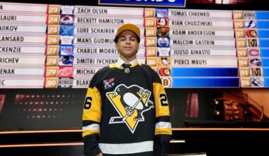 ‘I just want to make her proud’: Penguins draft pick Pierce Mbuyi carries his mother’s memory on the ice