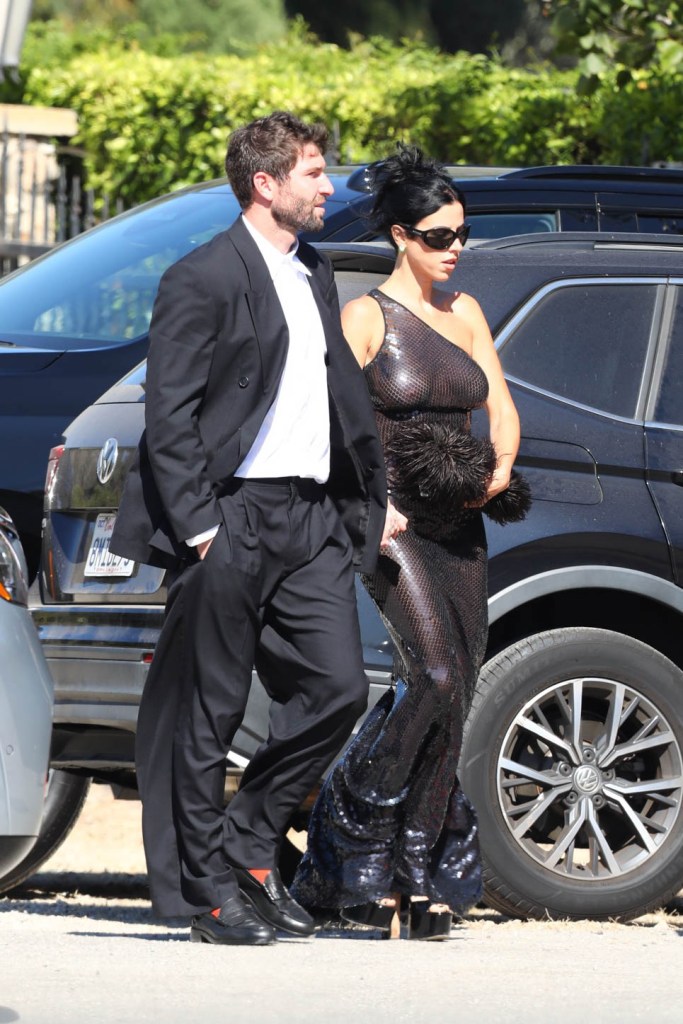 Victoria Villarroel and Doni Nahmias attends as Jordyn Woods and Karl-Anthony Towns tie the knot during an intimate, star-studded wedding ceremony in Malibu, California. 