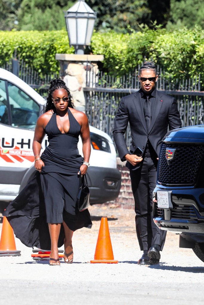 Josh and Shannon Hart attends as Jordyn Woods and Karl-Anthony Towns tie the knot during an intimate, star-studded wedding ceremony in Malibu, California. 