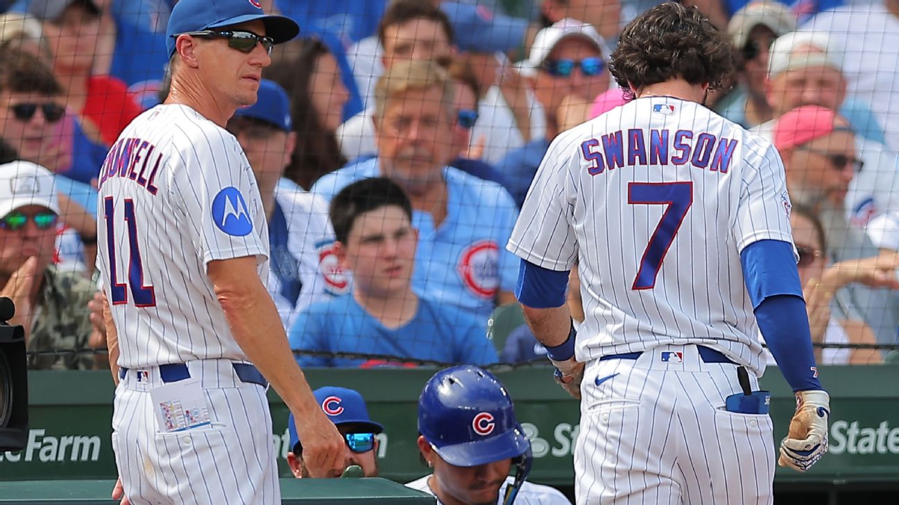 Dansby Swanson headed to IL after exiting Chicago Cubs' loss