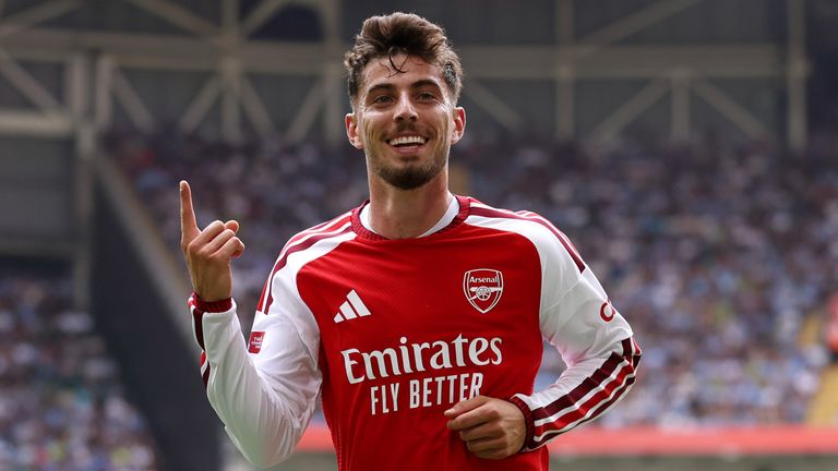 Kai Havertz doubled Arsenal's lead before half-time