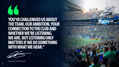 An Open Letter to the Sounders Community