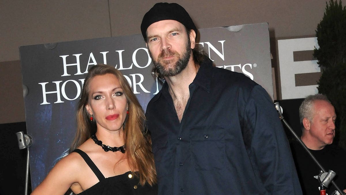 Tyler Mane and his wife arrive at Universal Studios Hollywood for Halloween Horror Nights.