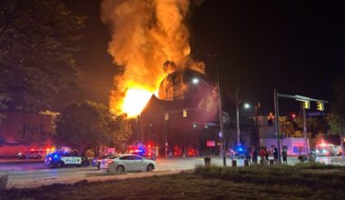Fire destroys vacant church in Cleveland