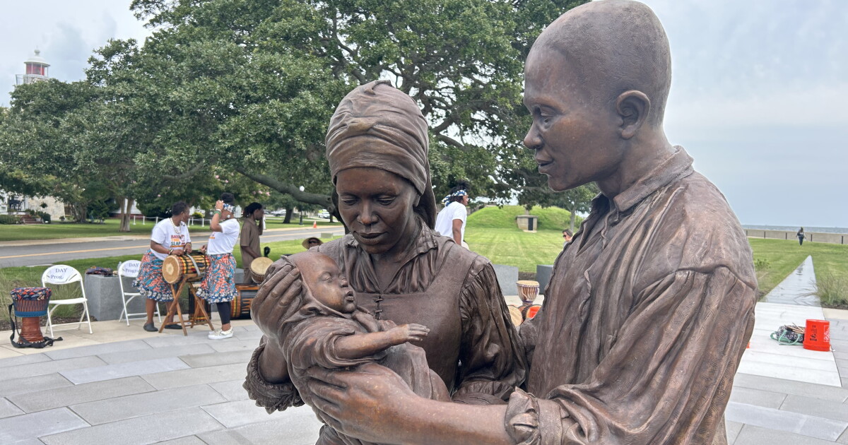 New sculpture at Fort Monroe honors Virginia's first African American family
