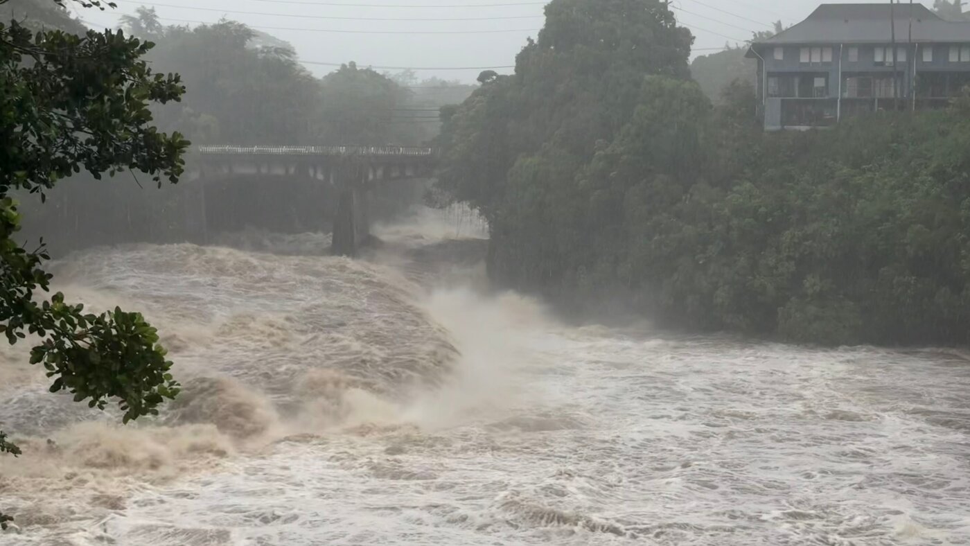 Lala is again a tropical storm, sending drenching rain and winds across Hawaii : NPR