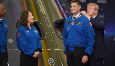 Artemis II astronauts receive nation's highest space honor