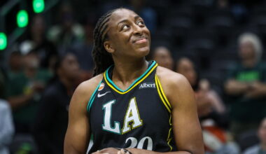 Nneka Ogwumike and Rae Burrell lead Sparks to win over Storm