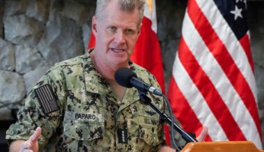 Top U.S. admiral warns against coercion, says no nation will dominate Indo-Pacific