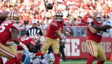 49ers third-string QB Kurtis Rourke leaves with rib injury