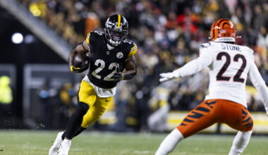 Najee Harris visiting with Giants on Monday
