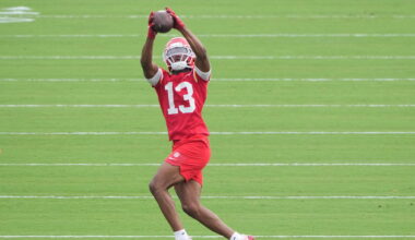 Chiefs rookie WR Cyrus Allen carted off after practice injury