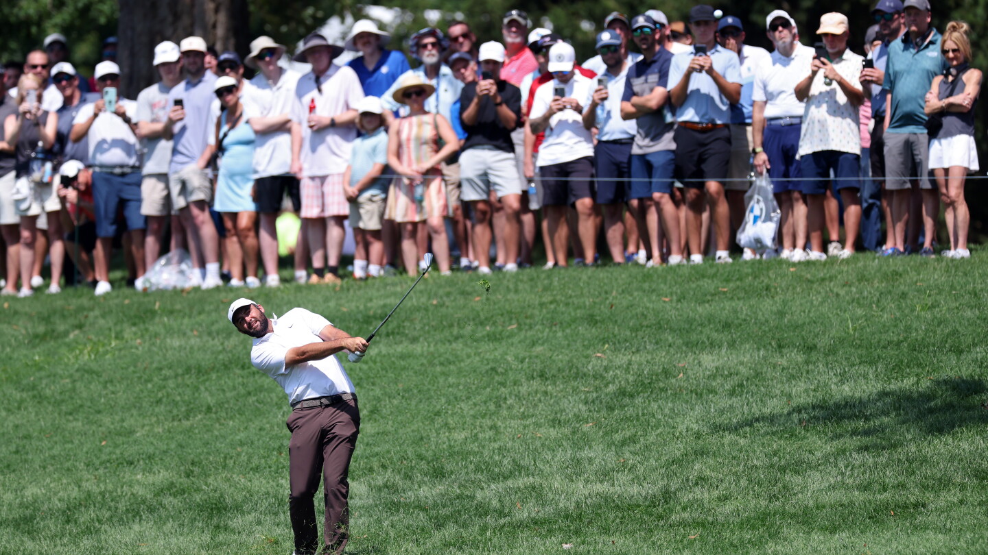 2026 BMW Championship: Scottie Scheffler rebounds on back nine to card 65 at Bellerive