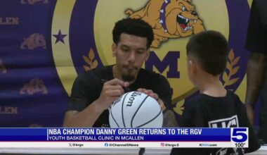 NBA champ Danny Green returns to McAllen for basketball clinic and community outreach