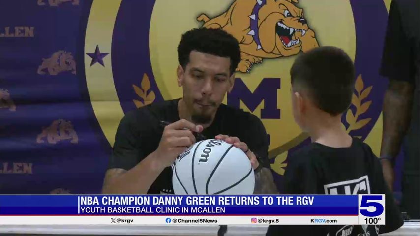 NBA champ Danny Green returns to McAllen for basketball clinic and community outreach